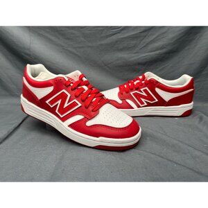 New Balance Boys 480 Sneakers GSB480HR Leather Red White Size 6.5 NEW IN BOX!